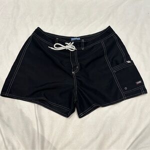 St. Johns Bay Swim Board Shorts Black Size Medium